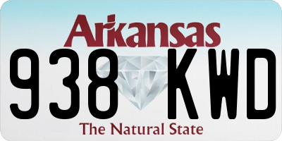 AR license plate 938KWD