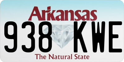 AR license plate 938KWE