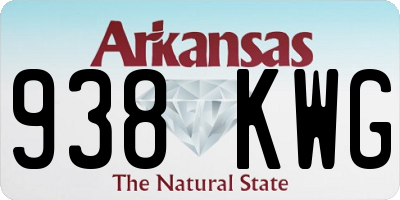 AR license plate 938KWG