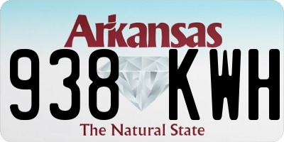 AR license plate 938KWH