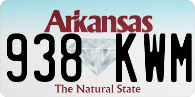 AR license plate 938KWM