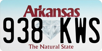 AR license plate 938KWS