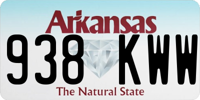 AR license plate 938KWW