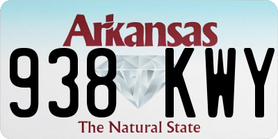AR license plate 938KWY