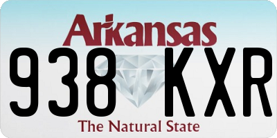 AR license plate 938KXR