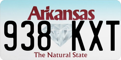 AR license plate 938KXT