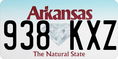 AR license plate 938KXZ