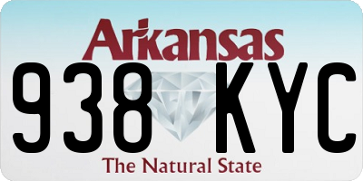 AR license plate 938KYC