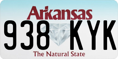 AR license plate 938KYK