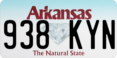 AR license plate 938KYN