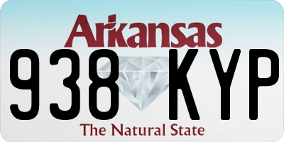 AR license plate 938KYP