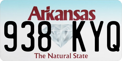AR license plate 938KYQ