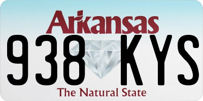 AR license plate 938KYS