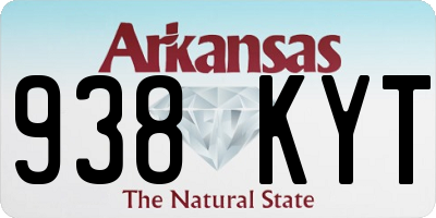 AR license plate 938KYT
