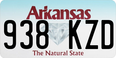 AR license plate 938KZD