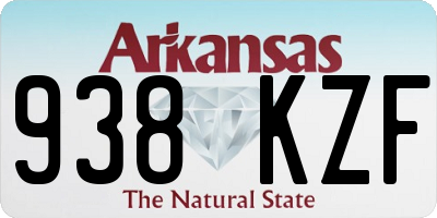 AR license plate 938KZF