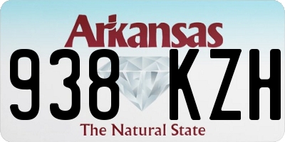 AR license plate 938KZH