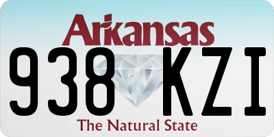AR license plate 938KZI