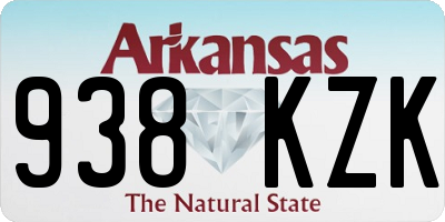 AR license plate 938KZK