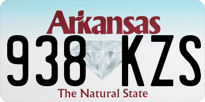 AR license plate 938KZS