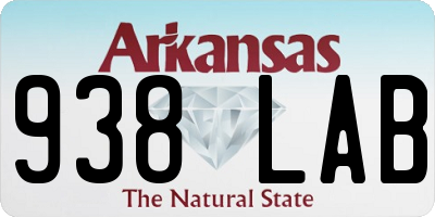 AR license plate 938LAB