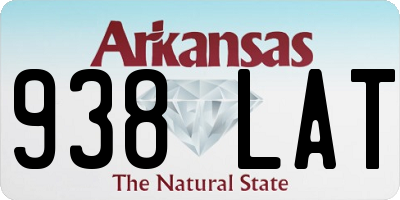 AR license plate 938LAT