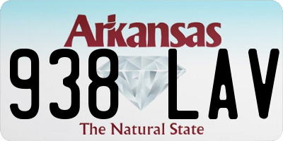 AR license plate 938LAV