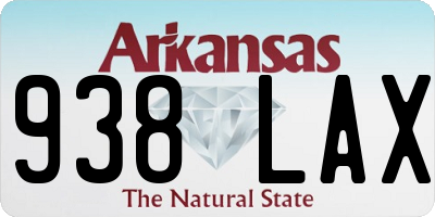 AR license plate 938LAX