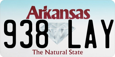 AR license plate 938LAY
