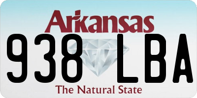AR license plate 938LBA