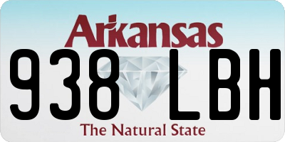 AR license plate 938LBH