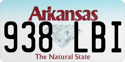 AR license plate 938LBI