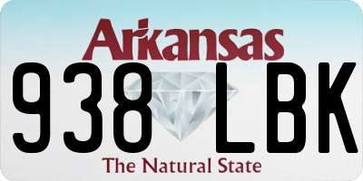 AR license plate 938LBK