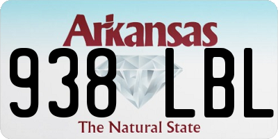 AR license plate 938LBL