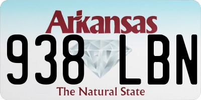 AR license plate 938LBN