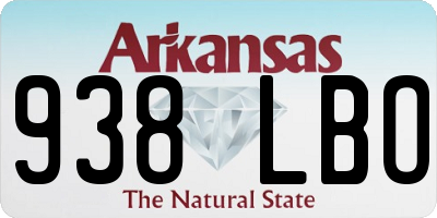 AR license plate 938LBO