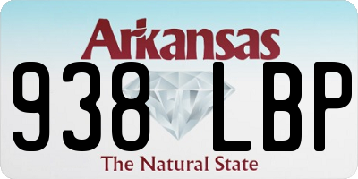 AR license plate 938LBP