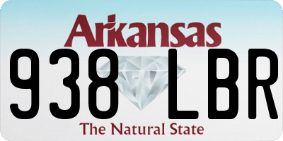 AR license plate 938LBR