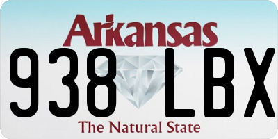 AR license plate 938LBX