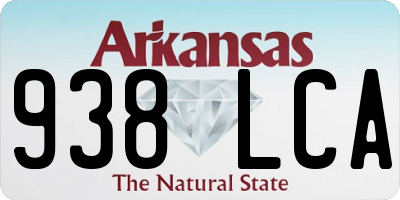 AR license plate 938LCA