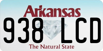 AR license plate 938LCD