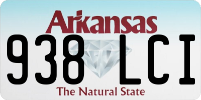 AR license plate 938LCI
