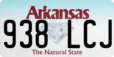 AR license plate 938LCJ