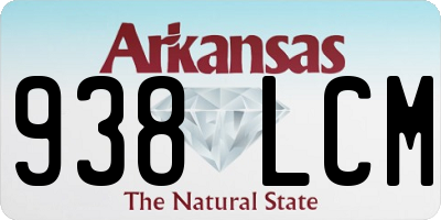 AR license plate 938LCM