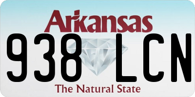 AR license plate 938LCN