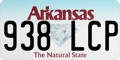 AR license plate 938LCP