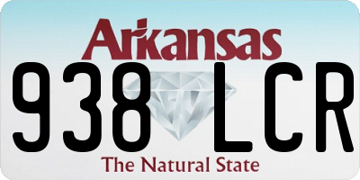 AR license plate 938LCR