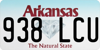 AR license plate 938LCU