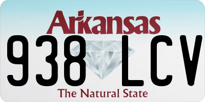 AR license plate 938LCV