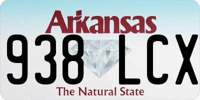 AR license plate 938LCX